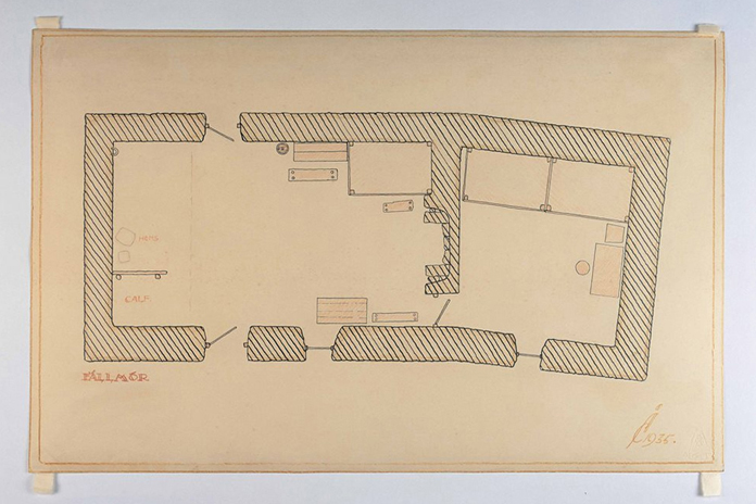 Irish Folklife Architectural Drawing Collection 02 - An Fall Mor, Contae Maigh E